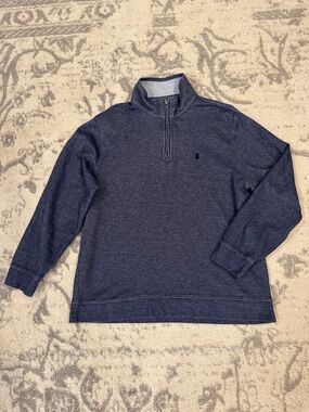 Men's Izod Navy Quarter-Zip Sweater